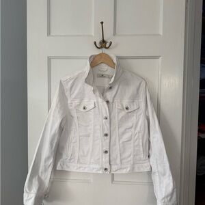 Vineyard Vines White Denim Jacket Large L